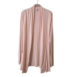 PJ Harlow Ameila Cardigan Pink Ribbed EUC Size L Large